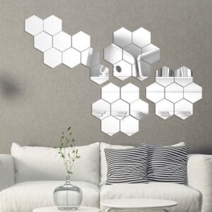 Pasqyra dekorative akrilik set 12 cope