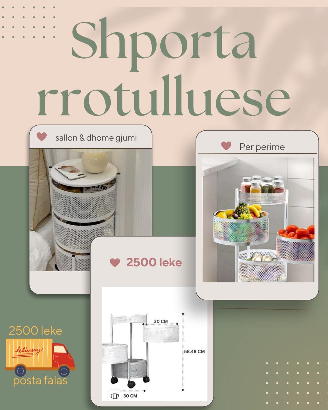 Shporta Rrotulluese me 3 kate Shporta Rrotulluese me 3 kate - Figura 3