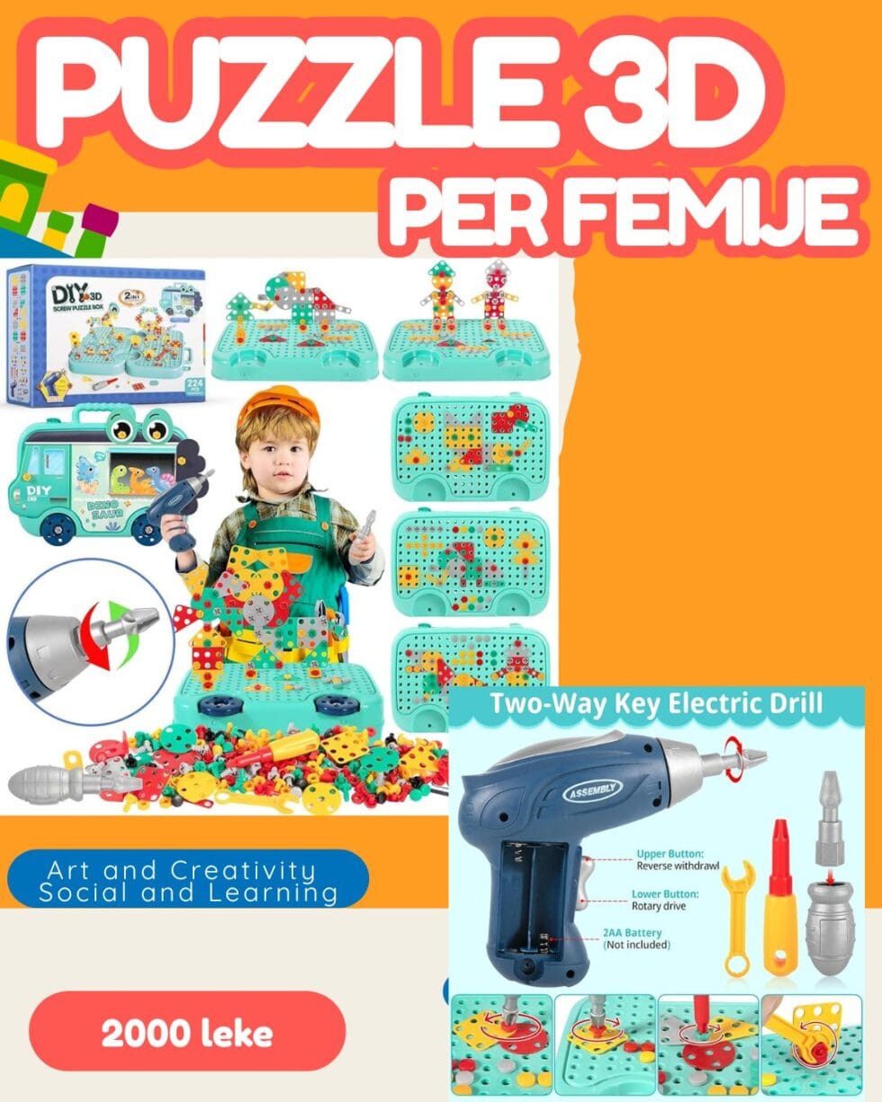 PUZZLE 3D PËR FËMIJË