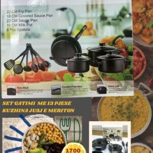 13 PIECES COOKWARE SET